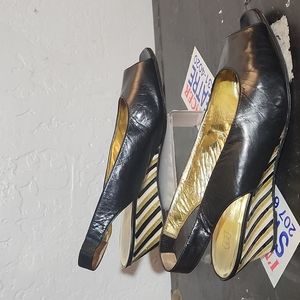 BRUNO MAGLI 39.5 Vintage Embellished Sling Back Heel